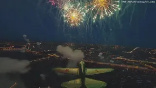 DRONE FOOTAGE: Victory Day fireworks celebration in Russia