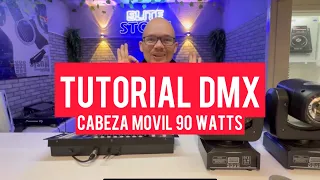 Tutorial DMX con cabezas móviles de 90 WATTS led.