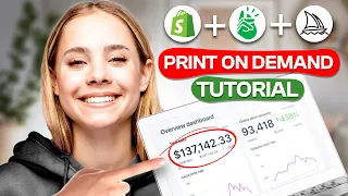 Shopify Print On Demand 2024: FULL Tutorial For Beginners (ChatGPT + Printify + Midjourney)