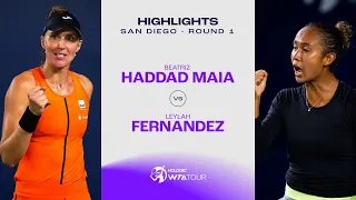 Beatriz Haddad Maia vs. Leylah Fernandez | 2023 San Diego Round 1 | WTA Match Highlights