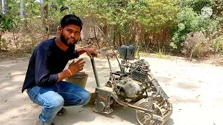 Bike Engine se ghar pr kaise banaye Mini rotavator #minirotavetor