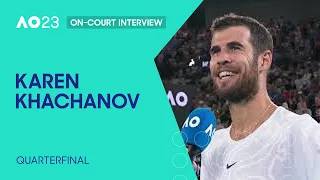 Karen Khachanov On-Court Interview | Australian Open 2023 Quarterfinal