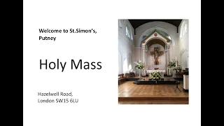 18th May 2024, Holy Communion Mass: 12 Noon