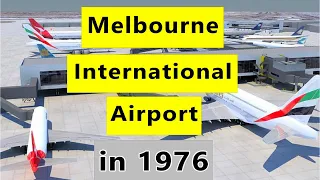 Melbourne Tullamarine International Airport in 1976 - family movie