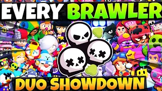 Playing ALL 39 BRAWLERS in DUO SHOWDOWN with Randoms... Can We Win EVERY Game?!