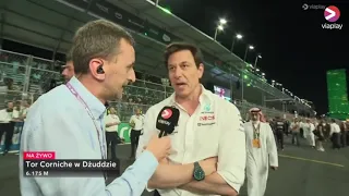 Toto Wolff mówi po polsku Arabia Saudyjska 2023 / Toto Wolff speaking in polish Saudi Arabia 2023