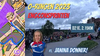 🗺️🏠O-Ringen 2023 D21 Elitesprint ft. Janina! | 📹Headcam Orienteering