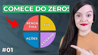 COMO MONTAR UMA CARTEIRA DE INVESTIMENTOS DO ZERO | COMEÇANDO COM 300 REAIS (PASSO A PASSO)