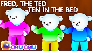 Ten In The Bed Nursery Rhyme With Lyrics - Cartoon Animation Rhymes & Songs for Children