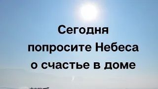 Сегодня попросите небеса о счастье в доме.