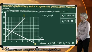 Решение графических задач на равномерное движение