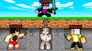 MINECRAFT: ACENIX vs 3 ASESINOS 😱🔪 MINECRAFT SPEEDRUN con LOS COMPAS