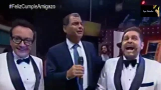 Rafael Correa interviene en programa comico