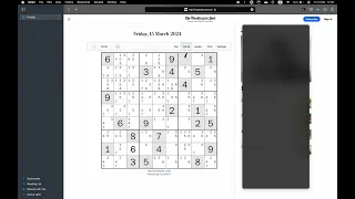 Washington Post Sudoku ✦ March 15, 2024 ✦ Hard