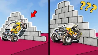 Testing Vehicles VS Construction Block Walls in BeamNG drive