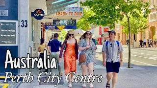 Perth Australia walking tour| Perth City Centre: Western Australia| 4k City Walkthrough, UHD