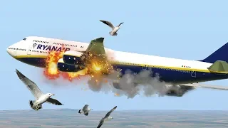 Ryanair Emergency Landing After Hitting A Flock Of Birds| Flight  FR4102| Xplane 11