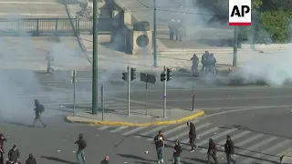 Sporadic tension during Athens rail crash protest