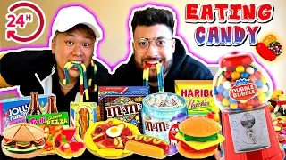 I ONLY ATE CANDY FOODS FOR 24 HOURS! (IMPOSSIBLE FOOD CHALLENGE)