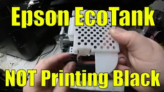 Epson EcoTank ET-2800, ET-2803 Printer - Black Ink not Printing