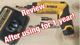 DEWALT Gyroscopic screwdriver review after using for 1 YEAR !