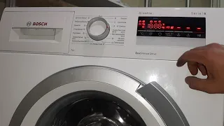 Сброс ошибок, сервисный тест стиральной машины Bosch Serie 6 3d Washing