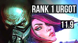 URGOT vs FIORA (TOP) | Rank 1 Urgot, 4/1/6 | NA Challenger | v11.9