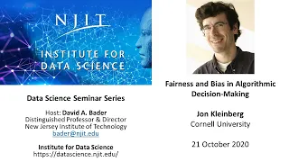 NJIT Data Science Seminar: Jon Kleinberg, Cornell University