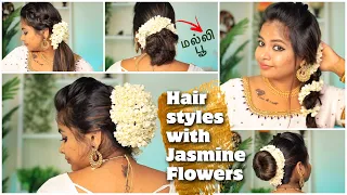 TRADITIONAL HAIRSTYLE WITH JASMINE FLOWERS + HAIRFALL CONTROL REGIMEN ❤️🤍