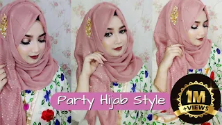 Party Hijab Style | পার্টি হিজাব স্টাইল  | Hijab Style By Nipa | Beauty Reflect By Nipa