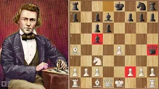 Unimaginable || Paulsen vs Morphy (1857) || 1st American Chess Congress