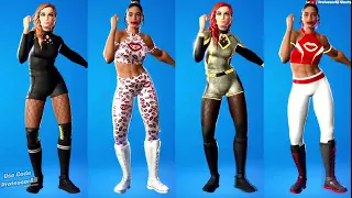 Fortnite Get Funky Emote With Becky Lynch & Bianca Belair Skins Thicc WWE Collab 🍑😘😜😍🔥( ͡° ͜ʖ ͡°)