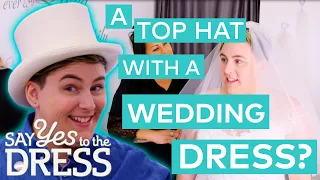 Bride Wants A Wedding Dress To Match Her Top Hat | Curvy Brides Boutique