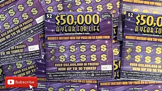 $50,000 A YEAR FOR LIFE | Florida Scratch-Offs
