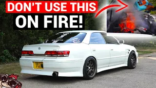 🐒  TOYOTA MK2 JZX100 540HP - DOESN'T END WELL *FIRE*