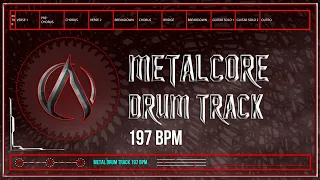 Metalcore Drum Track 197 BPM (HQ,HD)