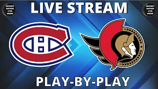 PLAY-BY-PLAY NHL GAME OTTAWA SENATORS VS MONTREAL CANADIENS