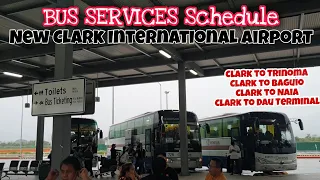 BUS SCHEDULE IN CLARK INTERNATIONAL AIRPORT | P2P to NAIA, Baguio, Trinoma, and Dau Terminal