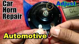 Horn repair. Car horn repair yourself. How to repair a not banging car horn. car repair. automotive.