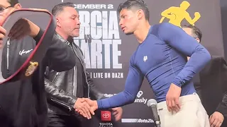 Ryan Garcia SHAKES De La Hoya's HAND after BEEFING & KNOCKING OUT Oscar Duarte