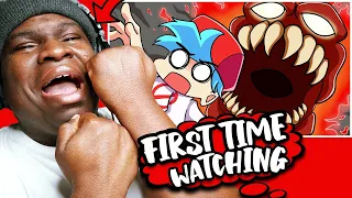 GameToons - RETURN of TRICKY?! Friday Night Funkin' Logic | Cartoon Animation - REACTION