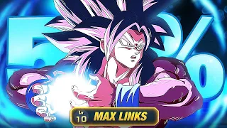 HOW GOOD IS LIMIT BREAKER SSJ4 GOKU AT 55% MAX LINKS!?!?!? (Dokkan Battle)