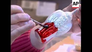 Traditional glass decorations made in Germany