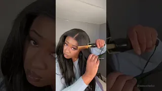 $30 Yaki Straight U Part Wig Install | Outre Dominican Blowout 22”