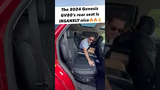 The 2024 Genesis GV80 Prestige Signature has the BEST Rear Seats for Only $80k!