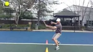 Forehand Tennis Lesson: How to handle high balls like the Pros