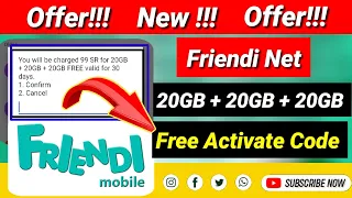 FRiENDi mobile new internet offer | FRiENDi new internet package | friendi mobile ka internet offer