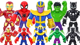 Defeat Marvel Thanos who transformed into Mega Mighties Thanos! | DuDuPopTOY