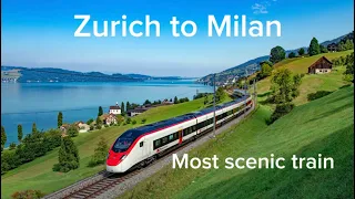 Zurich to Milan train #zurich #milan #scenic train