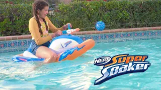 Nerf Super Soaker Stormforce Ride-On Racer: Next Level Pool Battle Fun!